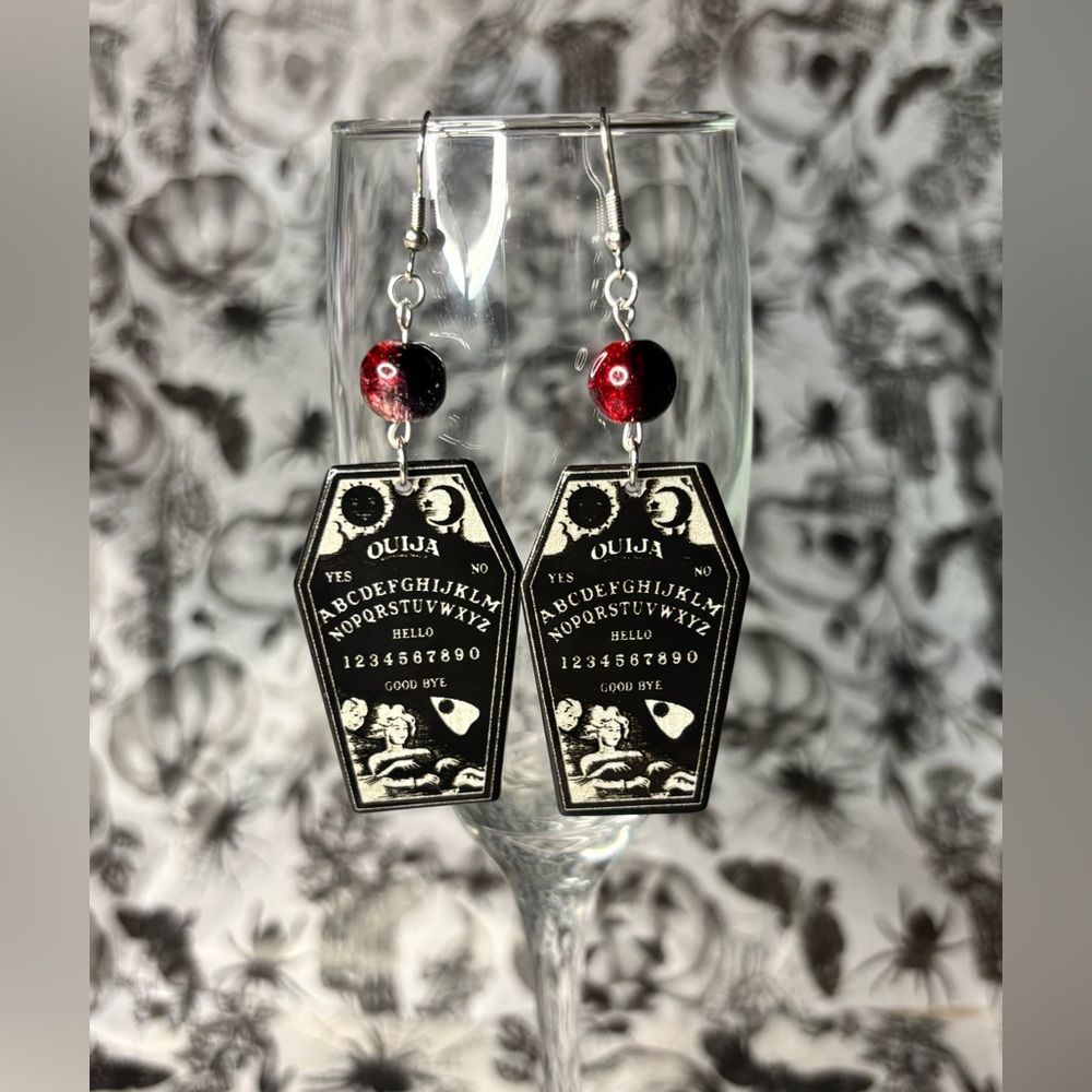 Handmade Ouija Board Earrings | Witchy Goth Vibes